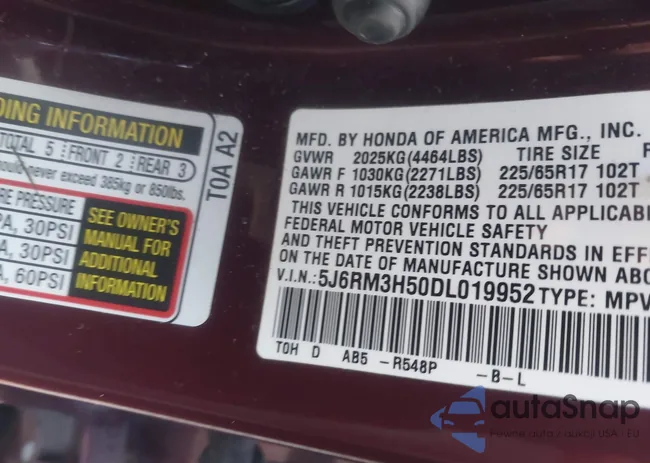 5J6RM3H50DL019952: 42634323