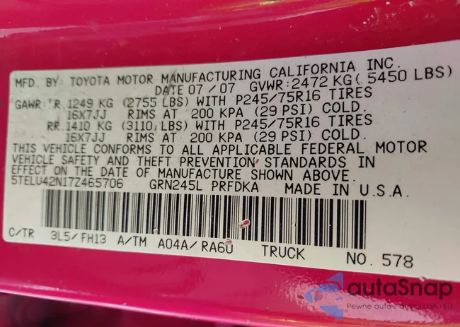 5TELU42N17Z465706: 42635388