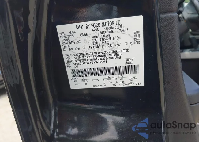 1FMCU9D71BKA12061: 42635447