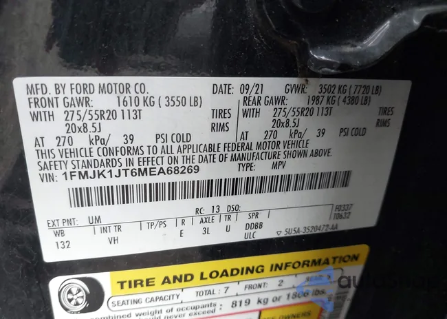 1FMJK1JT6MEA68269: 42635464