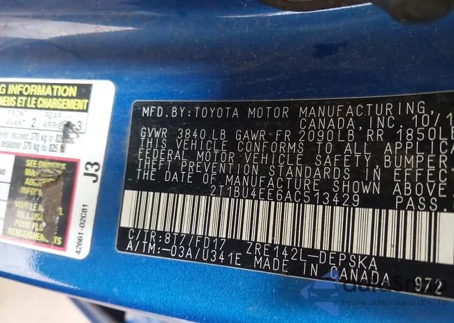 2T1BU4EE6AC513429: 42635466