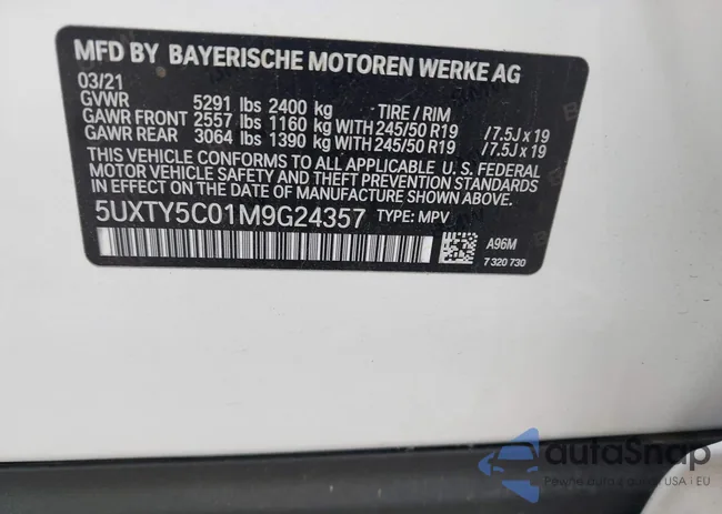 5UXTY5C01M9G24357: 42635508