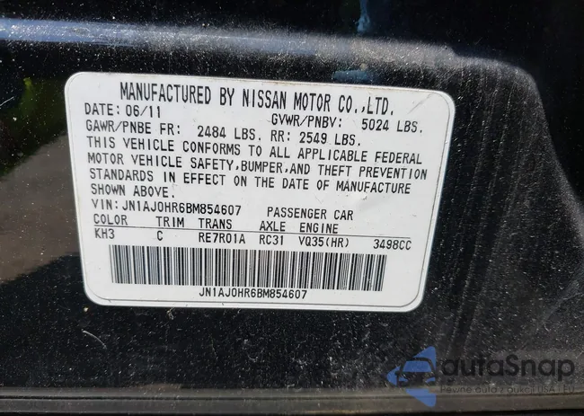 JN1AJ0HR6BM854607: 42635509