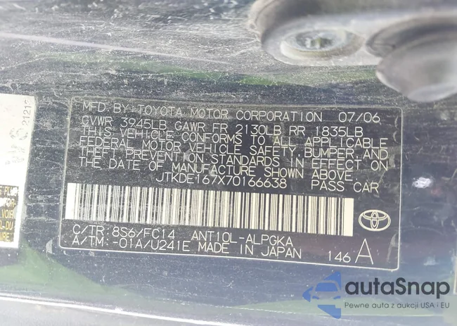 JTKDE167X70166638: 42635524