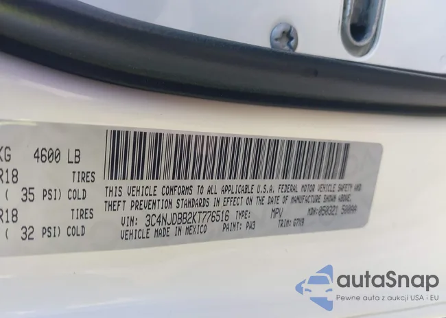 3C4NJDBB2KT776516: 42635670