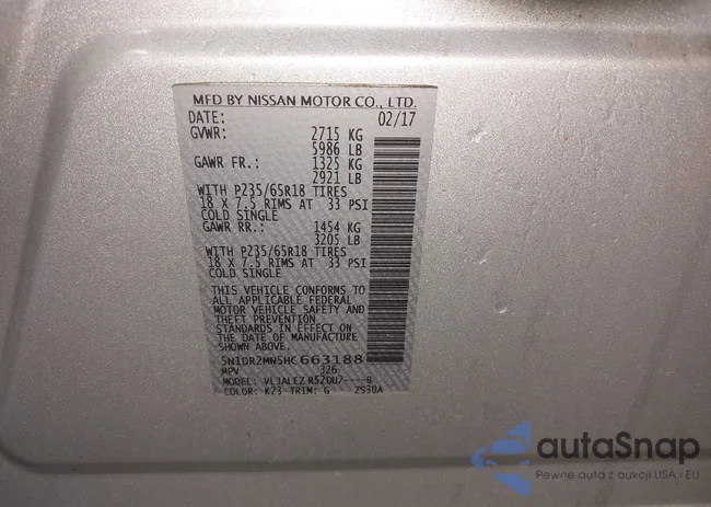 5N1DR2MN5HC663188: 42635792