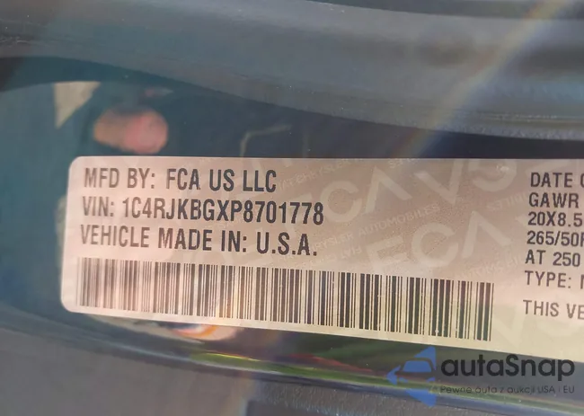 1C4RJKBGXP8701778: 42635838