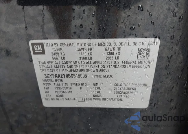 3GYFNAEY0BS515005: 42635891