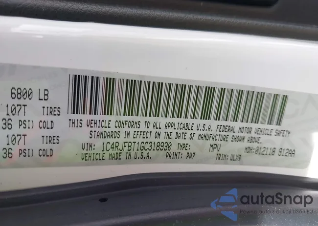 1C4RJFBT1GC318930: 42635005