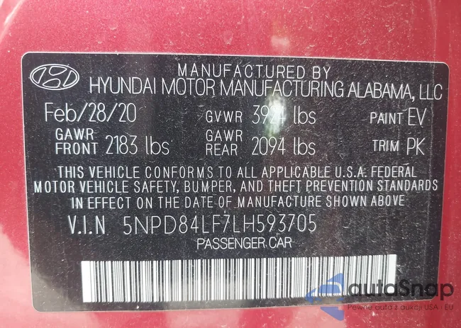 5NPD84LF7LH593705: 42636475