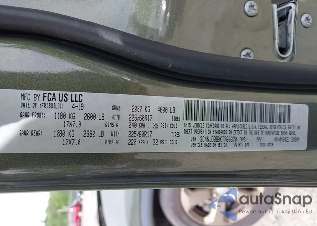 3C4NJDBB8KT760370: 42636577