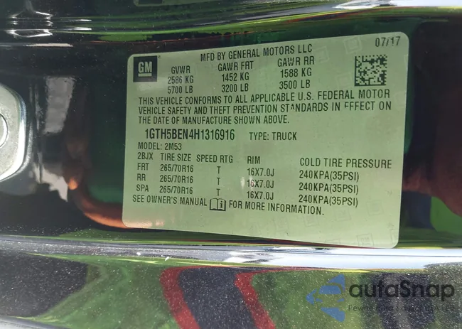 1GTH5BEN4H1316916: 42636864