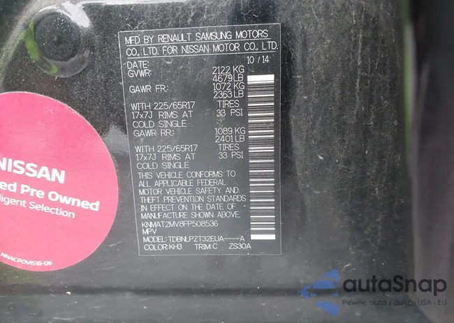 KNMAT2MV8FP508536: 42635982