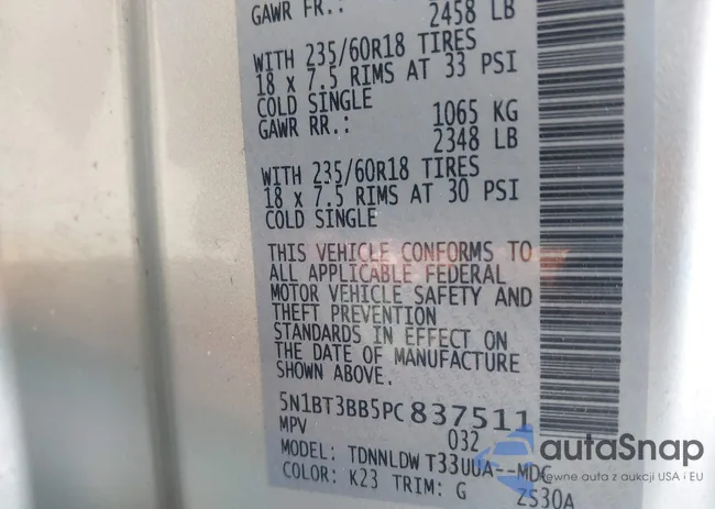 5N1BT3BB5PC837511: 42636089