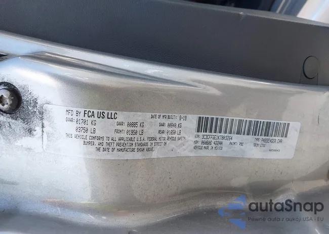 3C3CFFGE1KT803264: 42637365