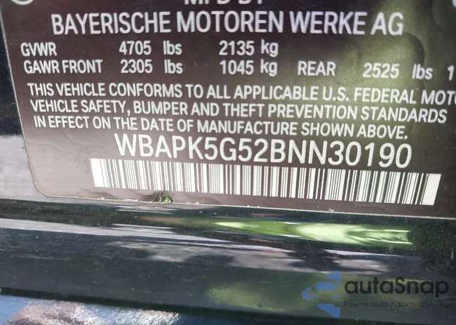 WBAPK5G52BNN30190: 42637383