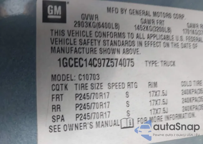 1GCEC14C97Z574075: 42637553