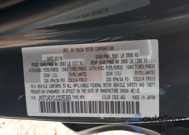 JM3TCADY0J0225389: 42637664