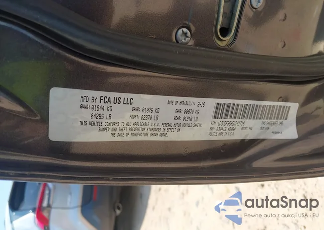 1C3CDFBB8GD701718: 42636964