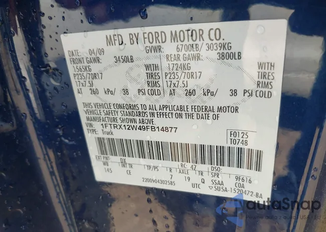 1FTRX12W49FB14877: 42636981