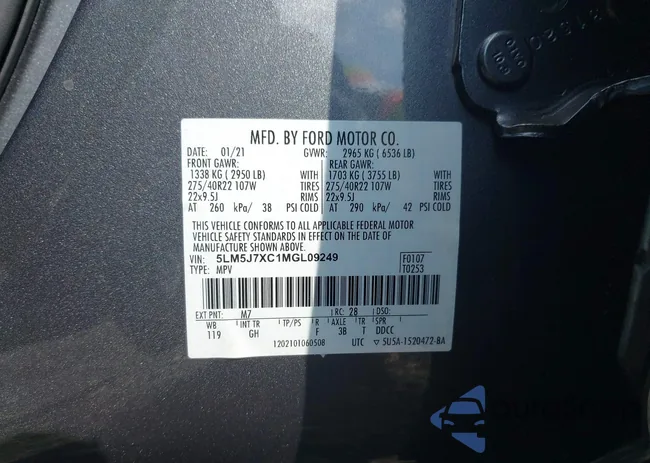 5LM5J7XC1MGL09249: 42637057