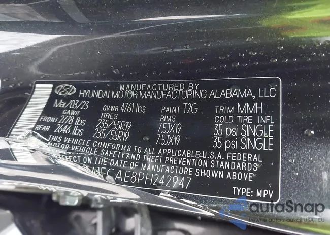 5NMJFCAE8PH242947: 42637275