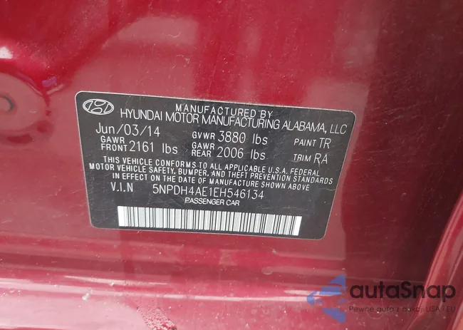 5NPDH4AE1EH546134: 42638470