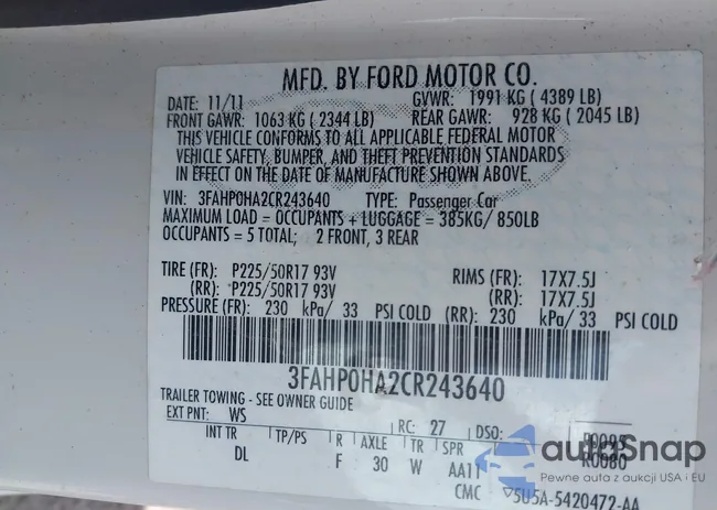 3FAHP0HA2CR243640: 42638513