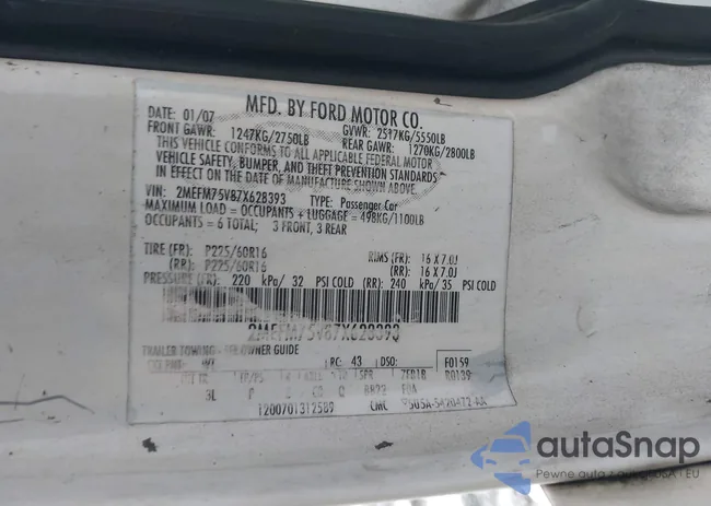 2MEFM75V87X628393: 42638540