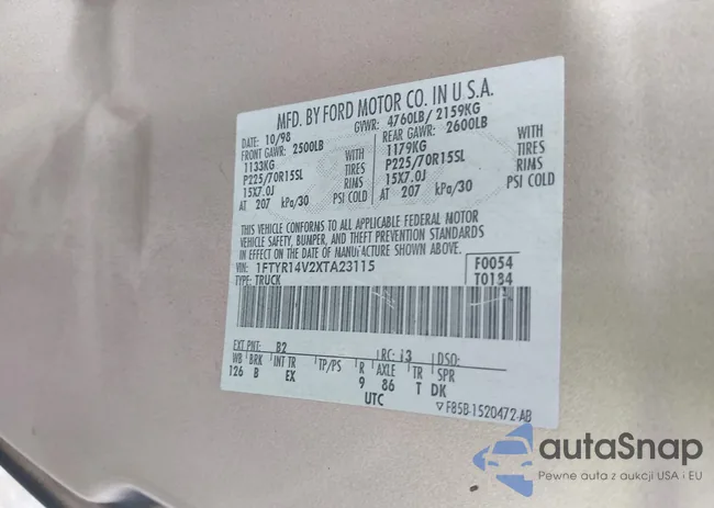 1FTYR14V2XTA23115: 42638252