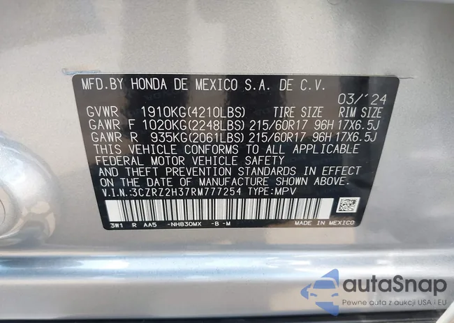 3CZRZ2H37RM777254: 42639399