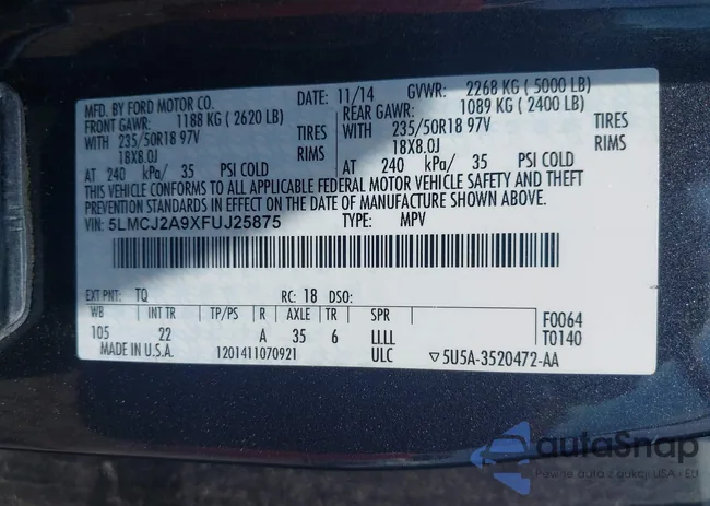 5LMCJ2A9XFUJ25875: 42639818