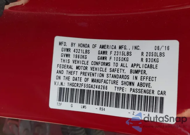 1HGCR2F55GA248266: 42639937