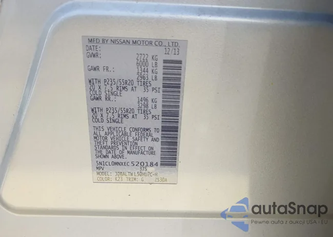 5N1CL0MNXEC520184: 42638988