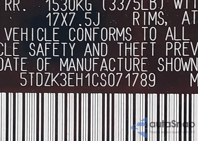 5TDZK3EH1CS071789: 42639054
