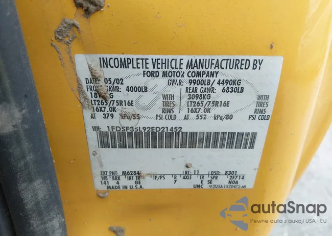 1FDSF35L92ED21452: 42639245