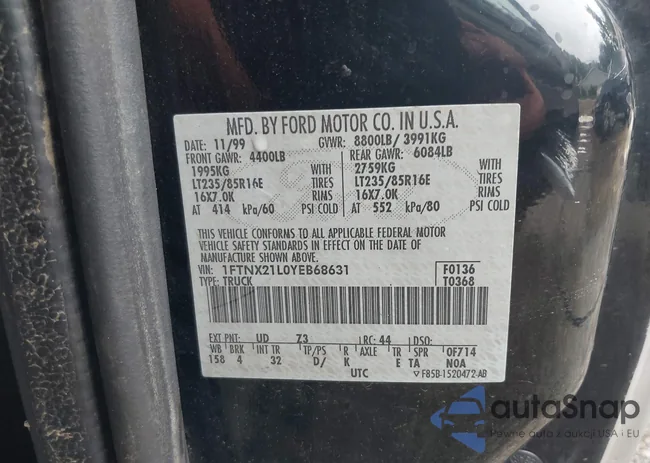 1FTNX21L0YEB68631: 42639352