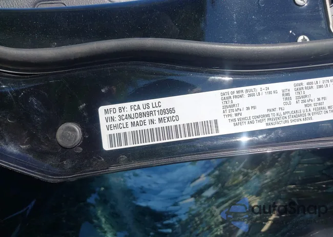 3C4NJDBN9RT109365: 42640365