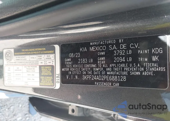 3KPF24AD2PE688128: 42640420