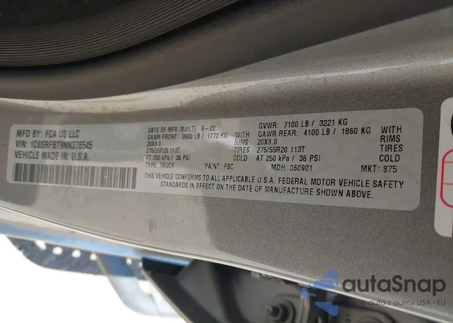 1C6SRFBT9NN376545: 42639967