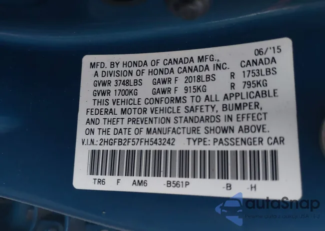 2HGFB2F57FH543242: 42640199