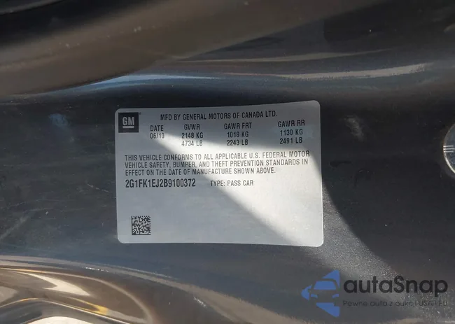 2G1FK1EJ2B9100372: 42640222