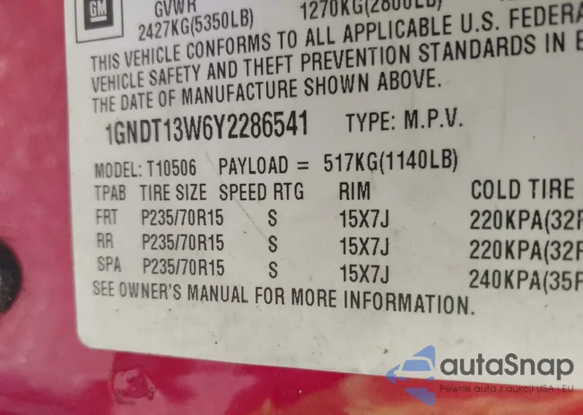 1GNDT13W6Y2286541: 42640267