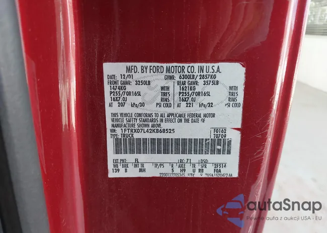 1FTRX07L42KB68525: 42641628