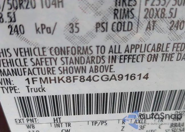 1FMHK8F84CGA91614: 42641638