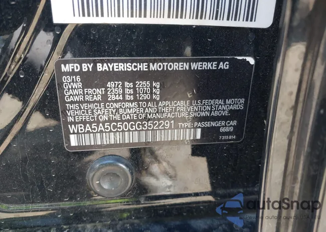 WBA5A5C50GG352291: 42641663