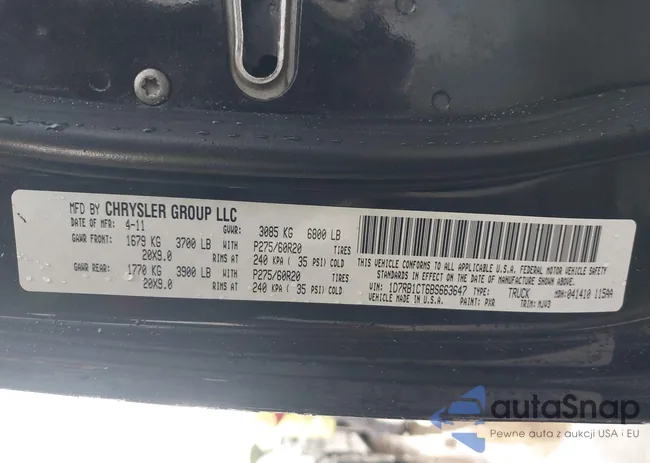 1D7RB1CT6BS663647: 42641864