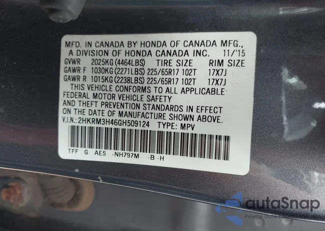 2HKRM3H46GH509124: 42640970