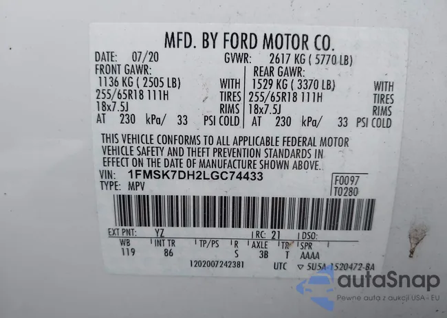 1FMSK7DH2LGC74433: 42640975