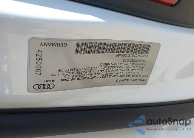 WAUDACF51SA008458: 42641175